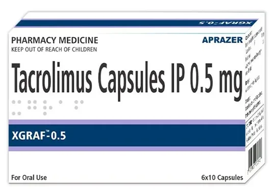 XGRAF-0.5 - Tacrolimus Capsules 0.5mg XGRAF-0.5 - Tacrolimus Capsules 0.5mg