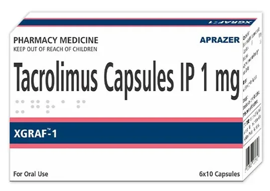 XGRAF-1 mg - Tacrolimus Capsules 1mg XGRAF-1 mg - Tacrolimus Capsules 1mg