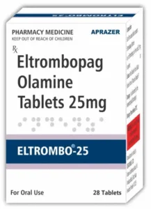 eltrombo-25mg-Eltrombopag Olamine 25mg Tablet