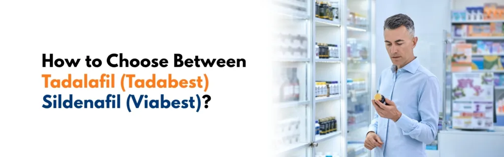 How to Choose Between Tadalafil (Tadabest) /Sildenafil (Viabest)?